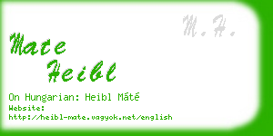 mate heibl business card
