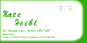 mate heibl business card